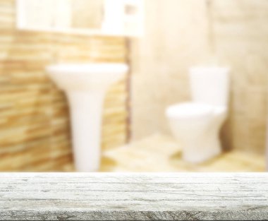 Masa üstü ve arka plan bulanıklık banyo