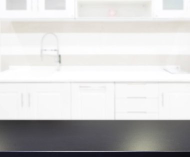 Masa üstü ve arka plan bulanıklık mutfak Oda