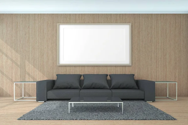 Living Area For Background Concept 3d Rendering — Stock Photo, Image