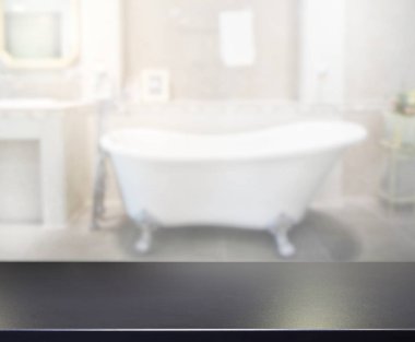 Masa üstü ve arka plan bulanıklık banyo