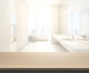 Masa üstü ve arka plan bulanıklık banyo