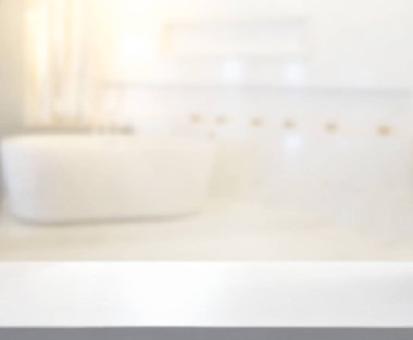 Masa üstü ve arka plan bulanıklık banyo