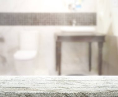 Masa üstü ve arka plan bulanıklık banyo