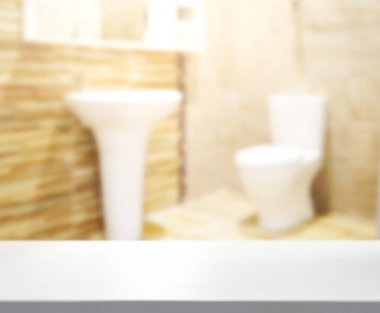 Masa üstü ve arka plan bulanıklık banyo