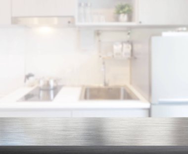 Masa üstü ve arka plan bulanıklık mutfak Oda