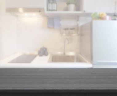 Masa üstü ve arka plan bulanıklık mutfak Oda