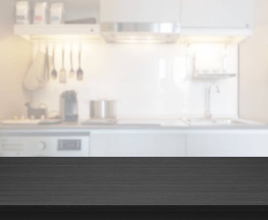Masa üstü ve arka plan bulanıklık mutfak Oda
