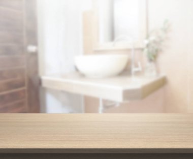 Masa üstü ve arka plan bulanıklık banyo