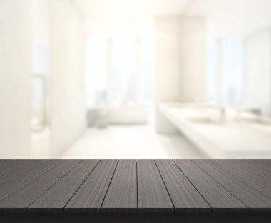 Masa üstü ve arka plan bulanıklık banyo