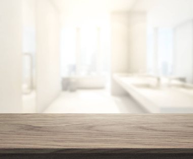 Masa üstü ve arka plan bulanıklık banyo