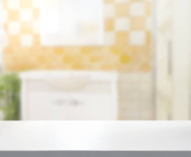 Masa üstü ve arka plan bulanıklık banyo