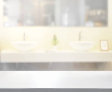 Masa üstü ve arka plan bulanıklık banyo