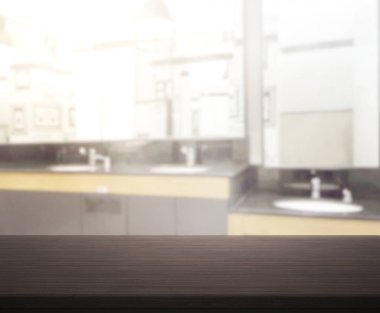 Masa üstü ve arka plan bulanıklık banyo