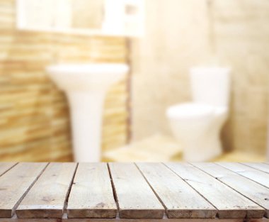 Masa üstü ve arka plan bulanıklık banyo