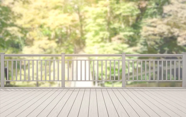 Balkon en terras van aard achtergrond wazig — Stockfoto