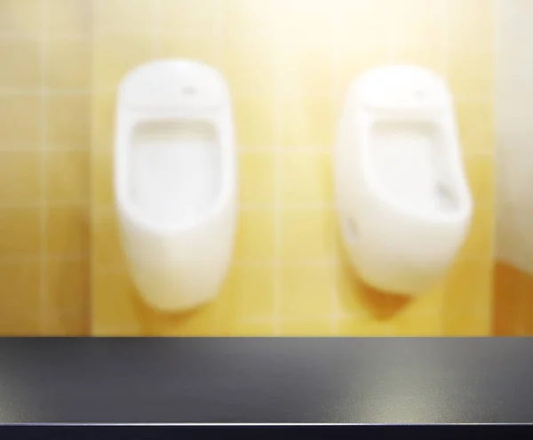 Table Top And Blur Bathroom Of Background — Stock Photo, Image