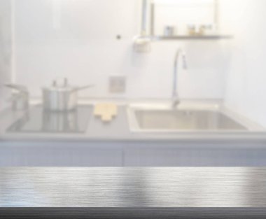 Masa üstü ve arka plan bulanıklık mutfak Oda