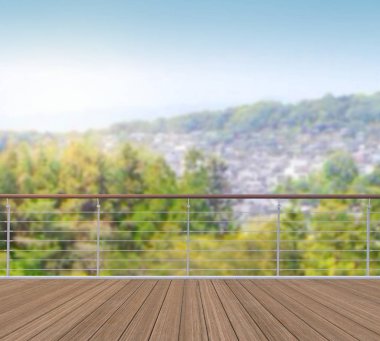 Balkon ve Teras, doğa arka plan bulanıklık