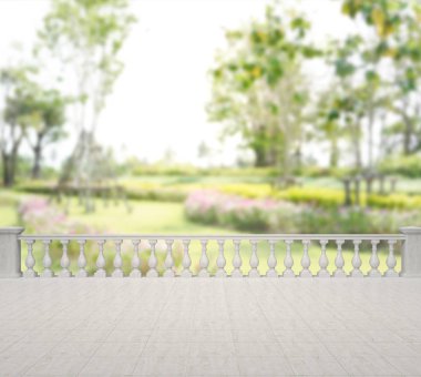 Balkon ve Teras, doğa arka plan bulanıklık