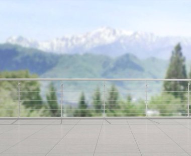 Balkon ve Teras, doğa arka plan bulanıklık