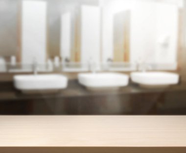 Masa üstü ve arka plan bulanıklık banyo