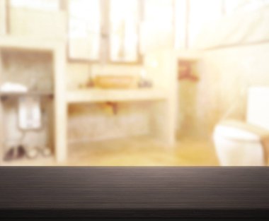 Masa üstü ve arka plan bulanıklık banyo