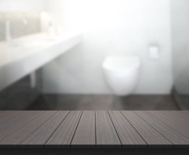 Masa üstü ve arka plan bulanıklık banyo