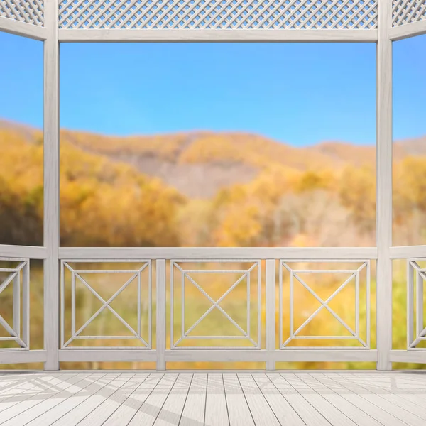 Balkon ve Teras, doğa arka plan bulanıklık