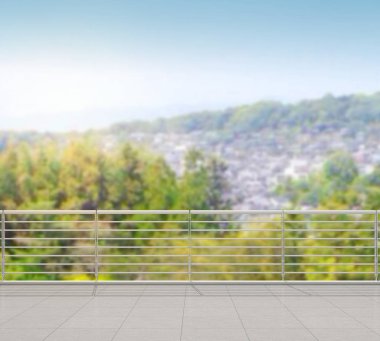 Balkon ve Teras, doğa arka plan bulanıklık