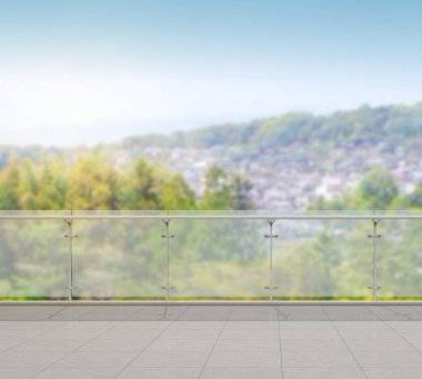 Balkon ve Teras, doğa arka plan bulanıklık