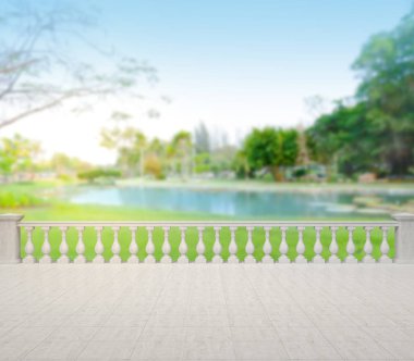 Balkon ve Teras, doğa arka plan bulanıklık