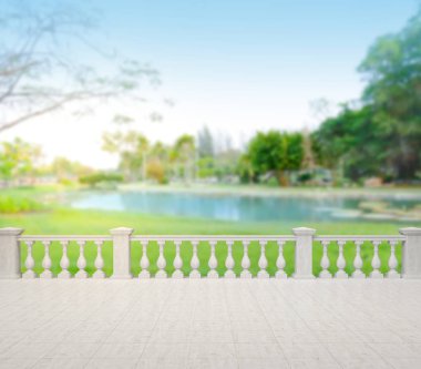 Balkon ve Teras, doğa arka plan bulanıklık