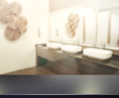 Masa üstü ve arka plan bulanıklık banyo