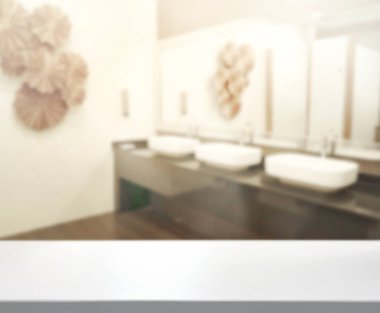 Masa üstü ve arka plan bulanıklık banyo