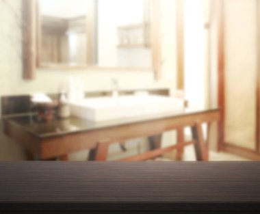 Masa üstü ve arka plan bulanıklık banyo