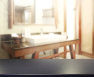 Masa üstü ve arka plan bulanıklık banyo