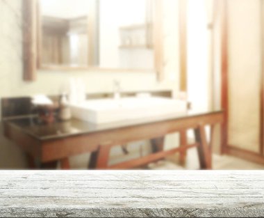 Masa üstü ve arka plan bulanıklık banyo