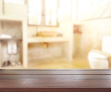Masa üstü ve arka plan bulanıklık banyo
