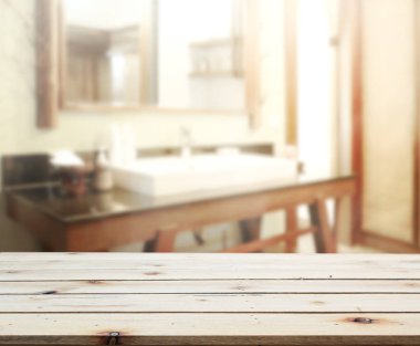 Masa üstü ve arka plan bulanıklık banyo