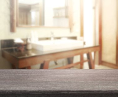 Masa üstü ve arka plan bulanıklık banyo