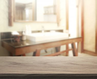 Masa üstü ve arka plan bulanıklık banyo