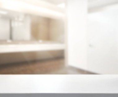 Masa üstü ve arka plan bulanıklık banyo