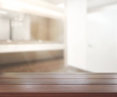 Masa üstü ve arka plan bulanıklık banyo