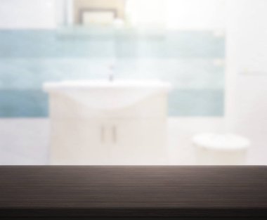 Masa üstü ve arka plan bulanıklık banyo