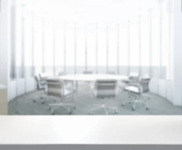 Table Top And Blur Office Of Background — Stock Photo, Image