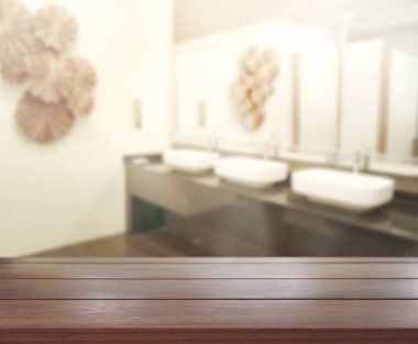 Masa üstü ve arka plan bulanıklık banyo