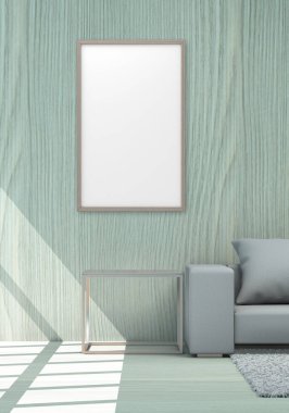 Çerçeve yaşam alanı arka planda arka plan kavramı için 3d Render