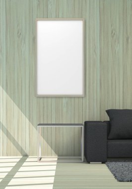 Çerçeve yaşam alanı arka planda arka plan kavramı için 3d Render