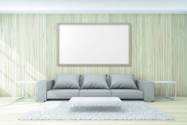 Living Area For Background Concept 3d Rendering Stock Photo