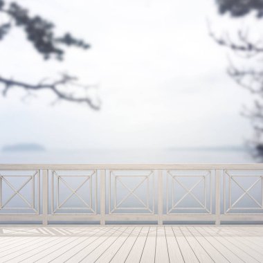 Balkon ve Teras, doğa arka plan bulanıklık